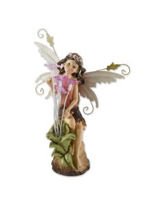 PEONY FAIRY SOLAR STATUE
